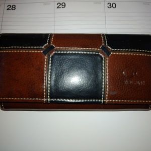 Women's Compact Leather Wallet Clutch